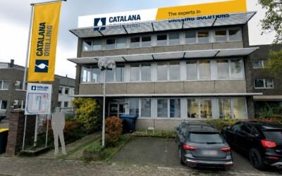 Neuer Unternehmensstandort von Catalana Drilling mit Büros und Logistiklager.